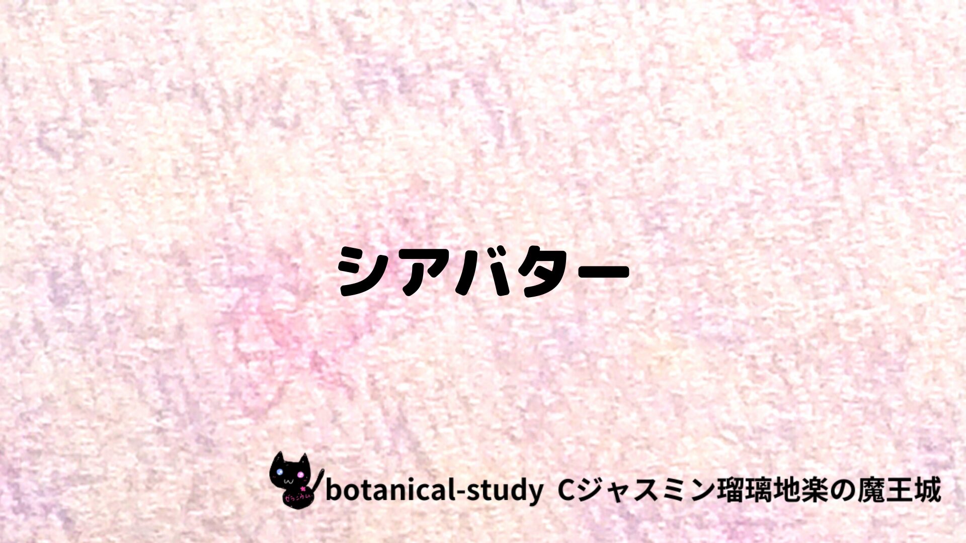 シアバターのアロマハーブプチ辞典クイズ用アイキャッチ＠botanical-study