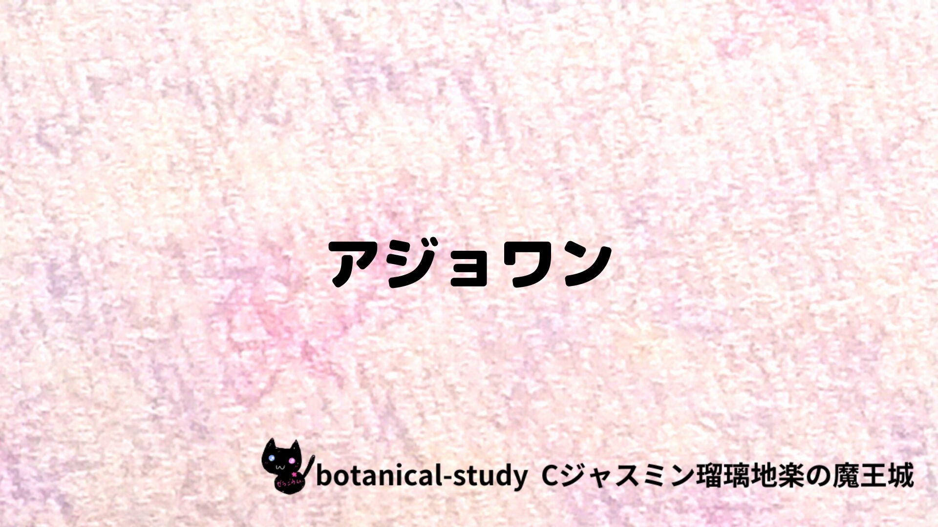 アジョワンのアロマハーブプチ辞典クイズ用アイキャッチ＠botanical-study/ハーブ