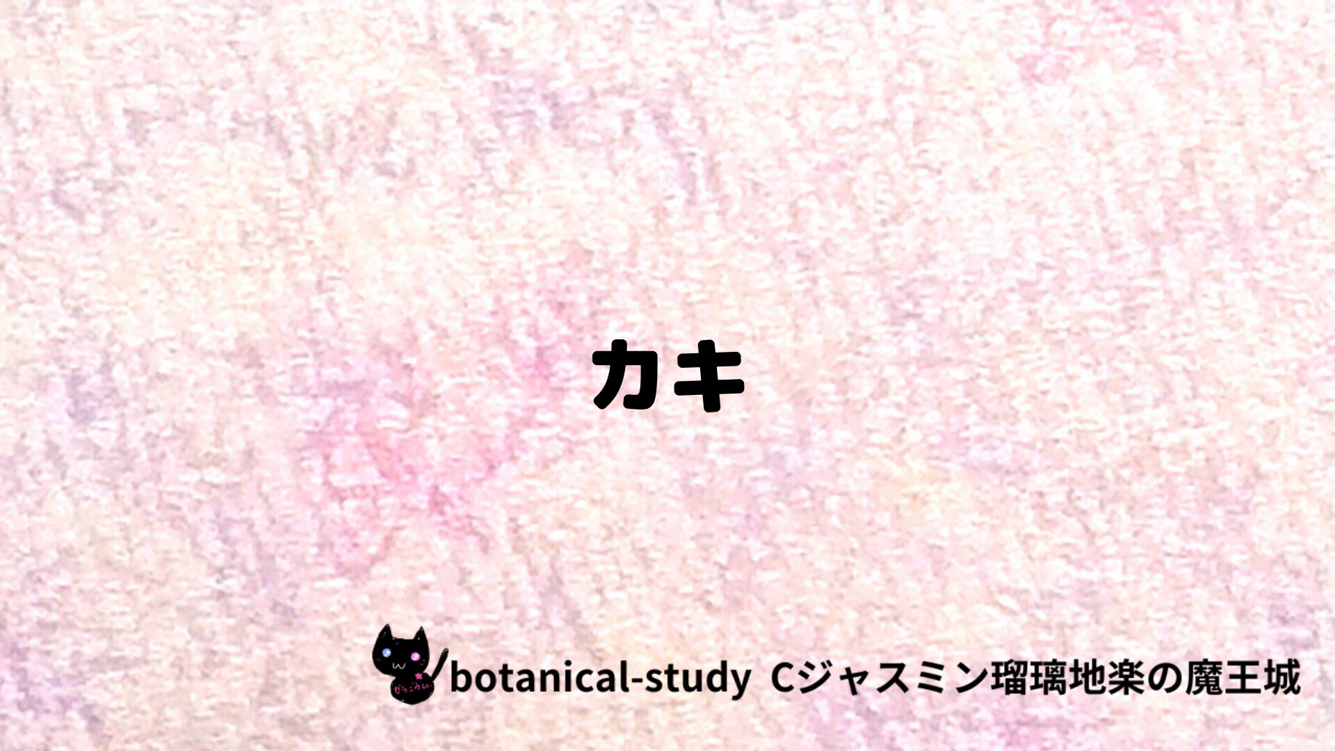 カキのアロマハーブプチ辞典クイズ用アイキャッチ＠botanical-study/ハーブ