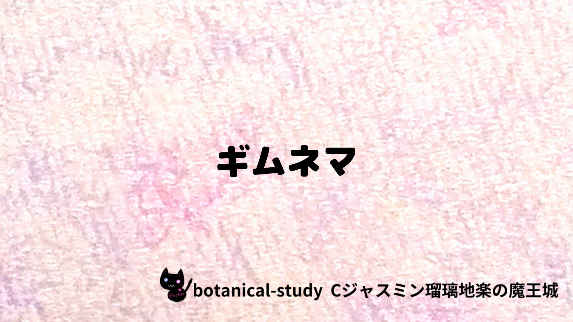 ギムネマのアロマハーブプチ辞典クイズ用アイキャッチ＠botanical-study/ハーブ