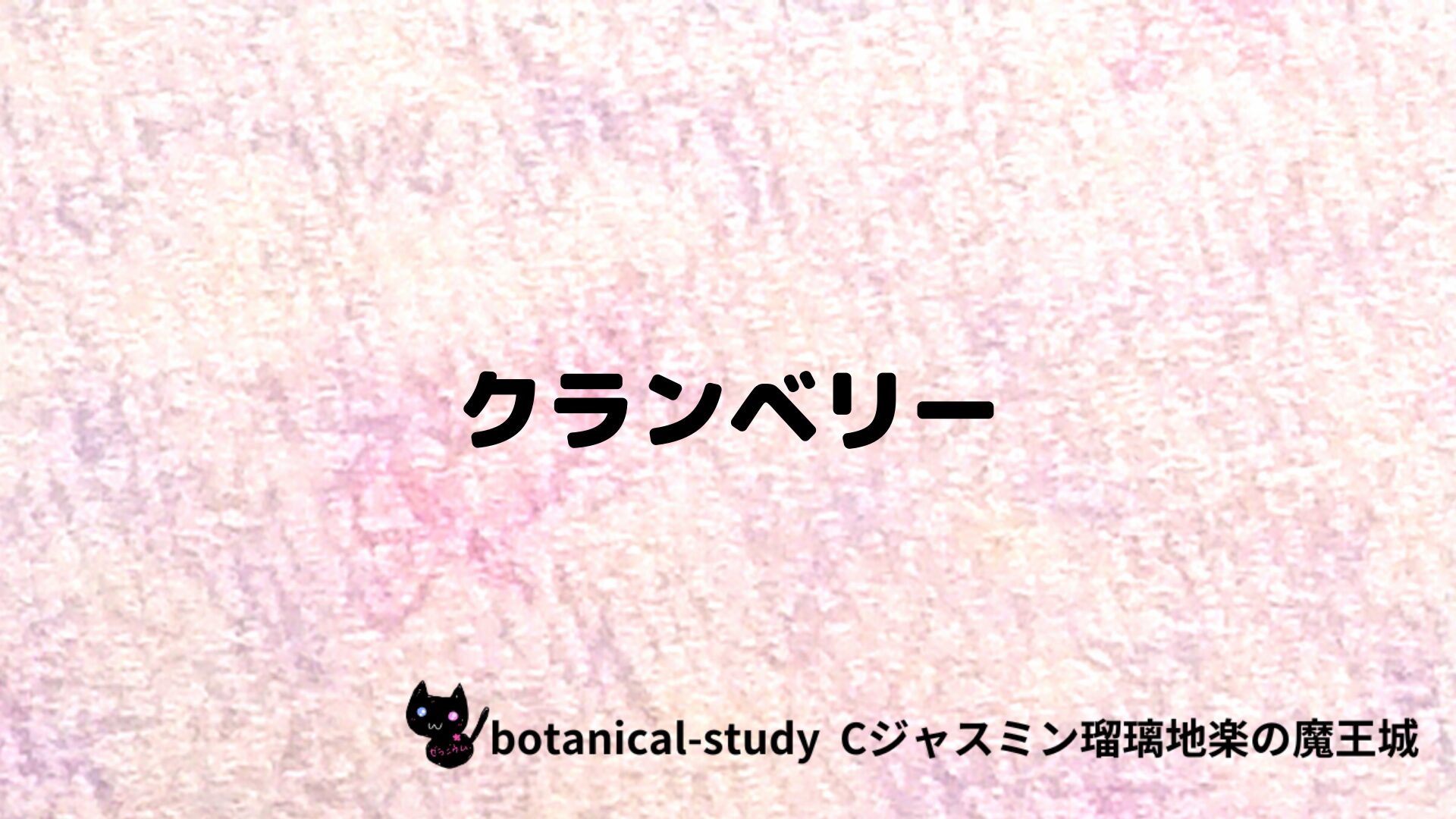 クランベリーのアロマハーブプチ辞典クイズ用アイキャッチ＠botanical-study/ハーブ