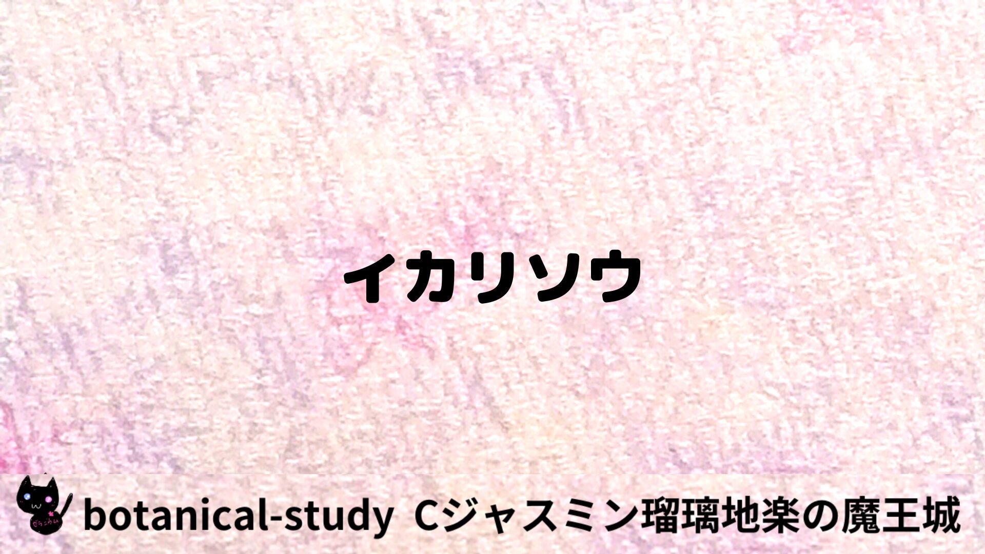 イカリソウのアロマハーブプチ辞典用アイキャッチ＠botanical-study/ハーブ