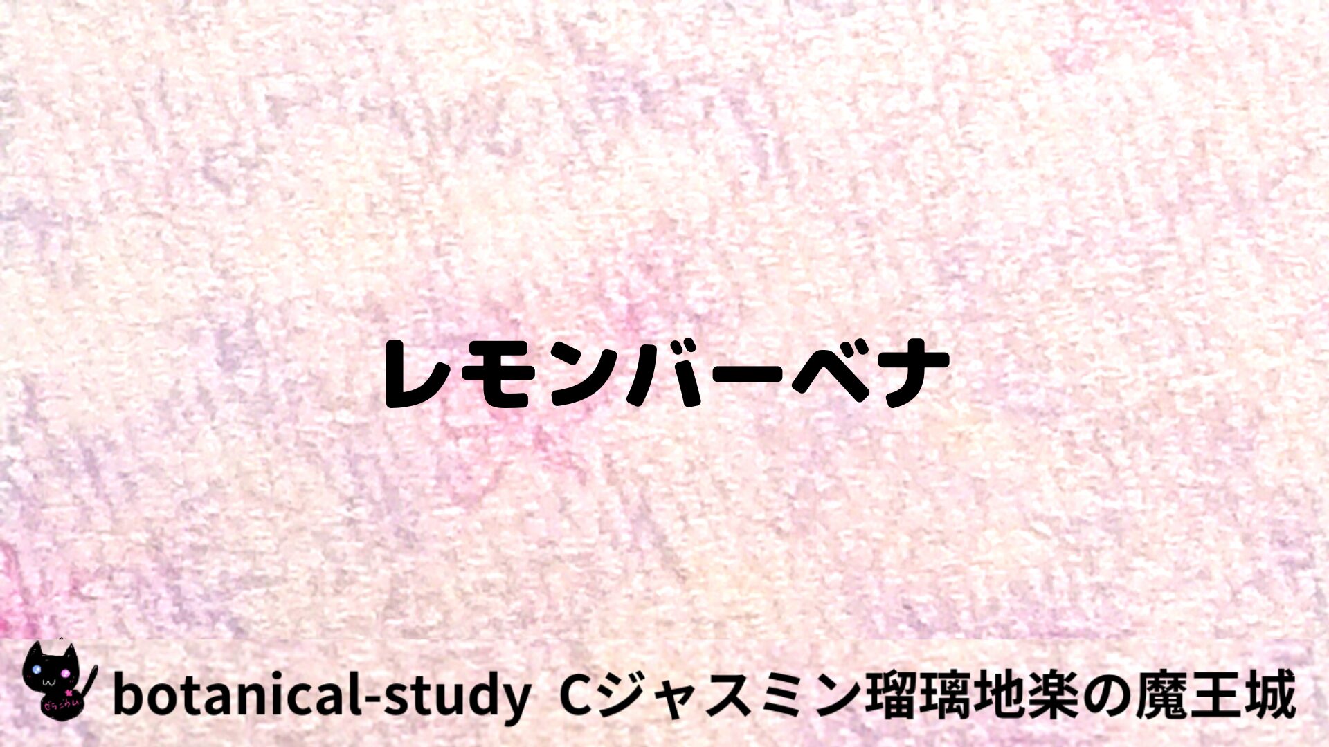 レモンバーベナのアロマハーブプチ辞典用アイキャッチ＠botanical-study/ハーブ