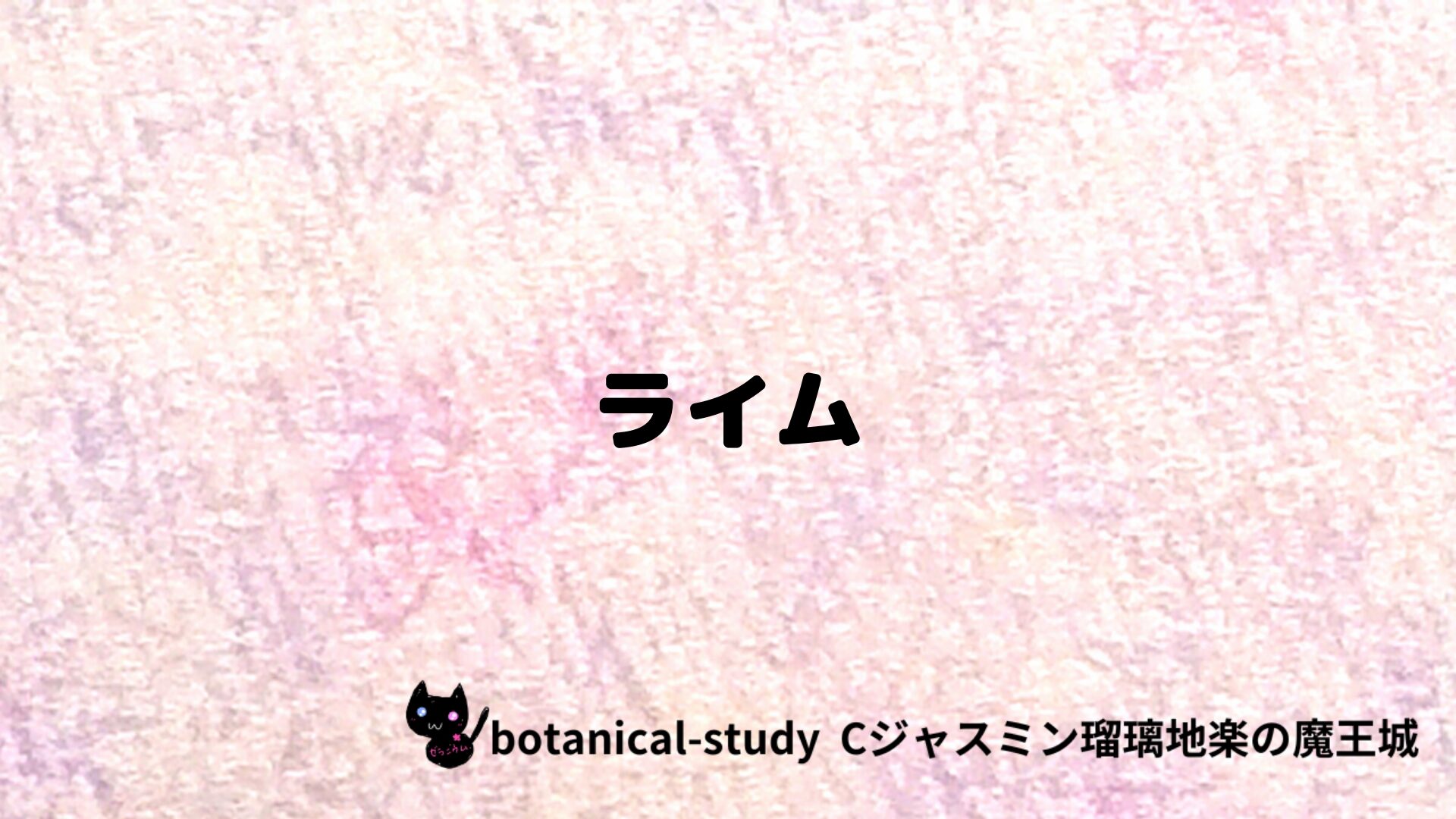 ライムのアロマハーブプチ辞典クイズ用アイキャッチ＠botanical-study