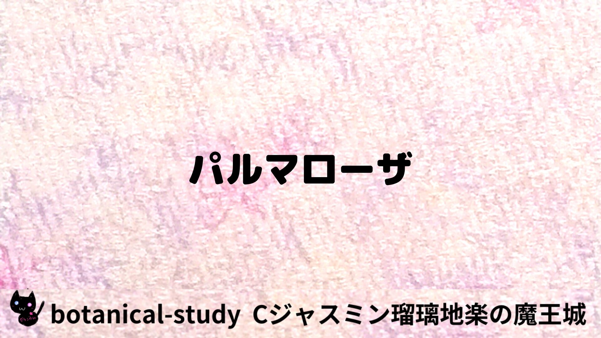 パルマローザのアロマハーブプチ辞典用アイキャッチ＠botanical-study/ハーブ