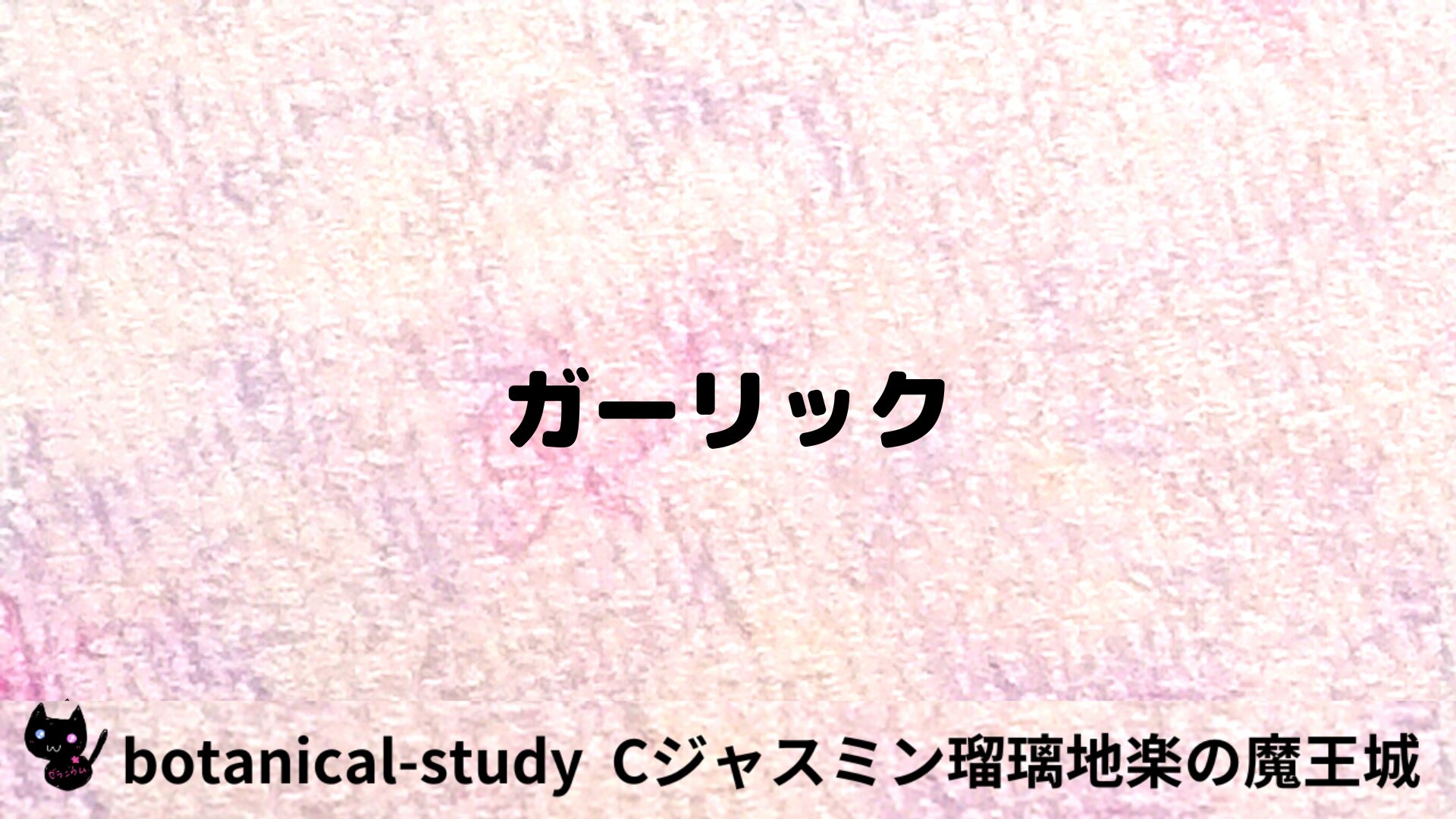 ガーリックのアロマハーブプチ辞典用アイキャッチ＠botanical-study/ハーブ