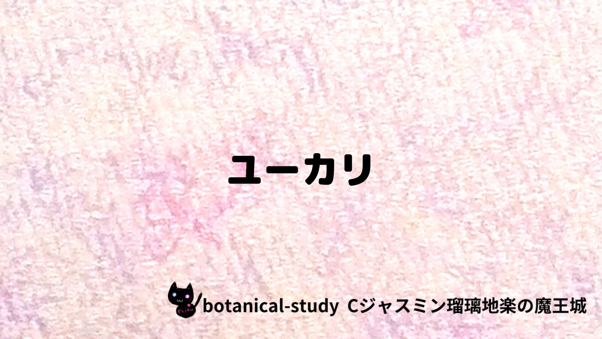 ユーカリのアロマハーブプチ辞典クイズ用アイキャッチ＠botanical-study/ハーブ