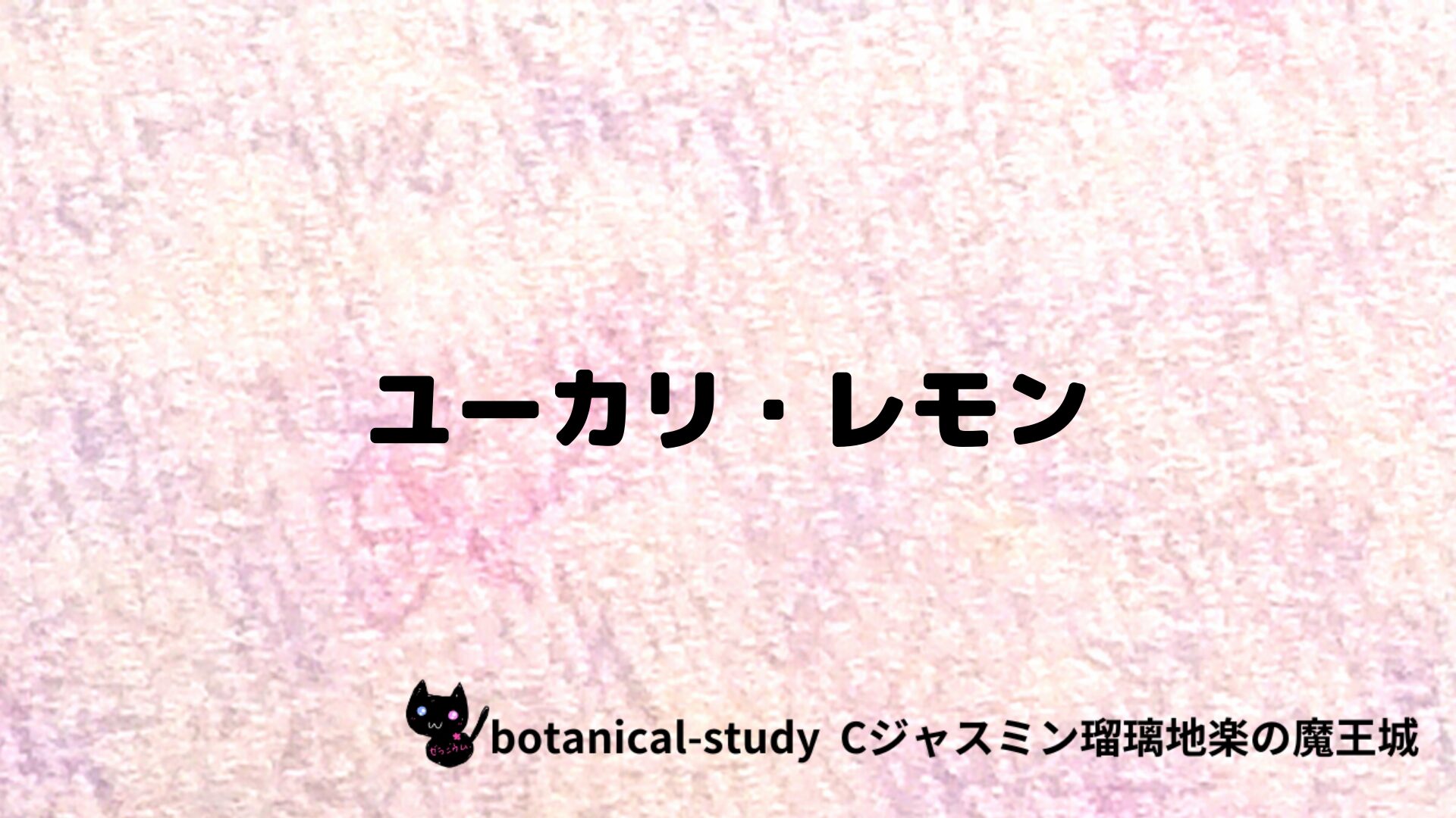 ユーカリ・レモンのアロマハーブプチ辞典クイズ用アイキャッチ＠botanical-study