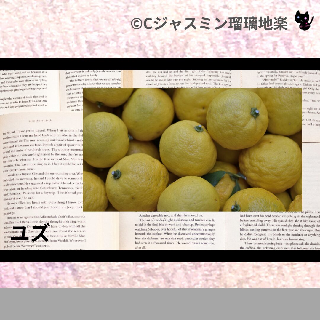ユズのアロマハーブプチ辞典クイズ用アイキャッチ＠botanical-study