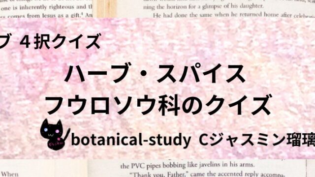 /ハーブ・スパイス/カテゴリー@botanical-study