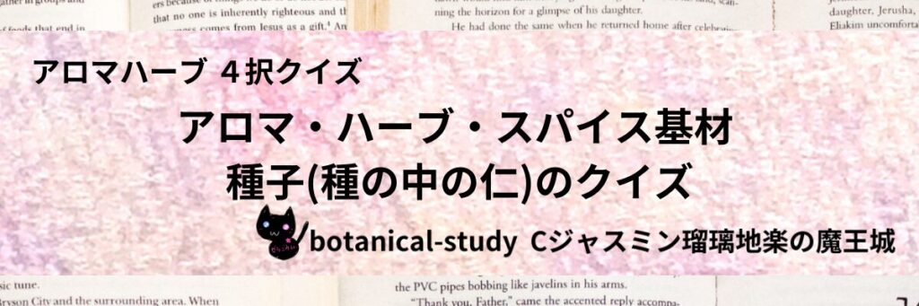 種子(種の中の仁)/アロマハーブスパイス基材/カテゴリー＠botanical-study