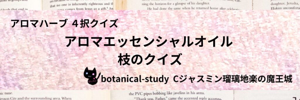 枝/アロマエッセンシャルオイル/カテゴリー＠botanical-study