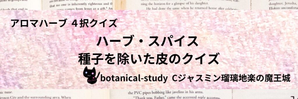 種子を除いた皮/ハーブ・スパイス/カテゴリー＠botanical-study