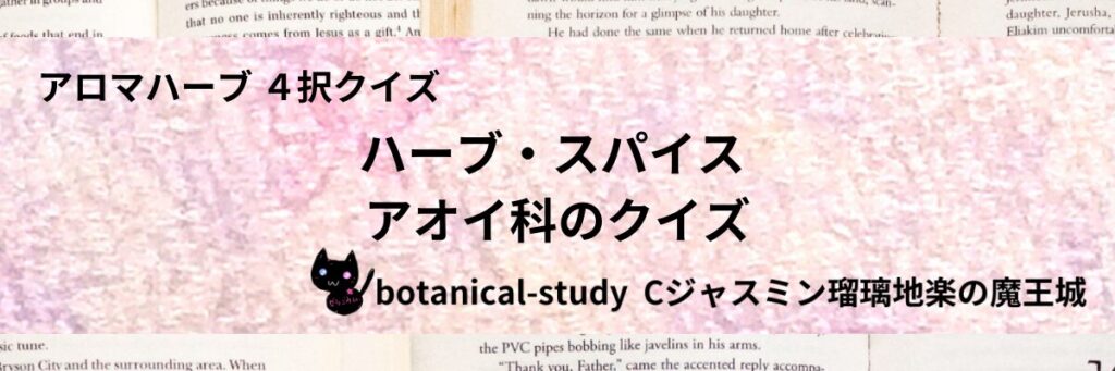 アオイ科/ハーブ・スパイス/カテゴリー＠botanical-study