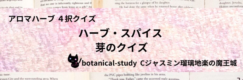 芽/ハーブ・スパイス/カテゴリー＠botanical-study