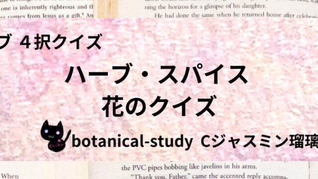 花/ハーブ・スパイス/カテゴリー@botanical-study
