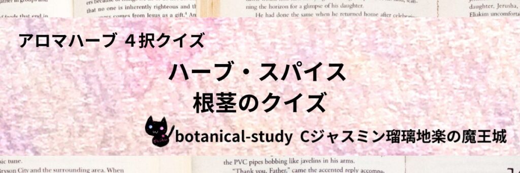 根茎/ハーブ・スパイス/カテゴリー＠botanical-study