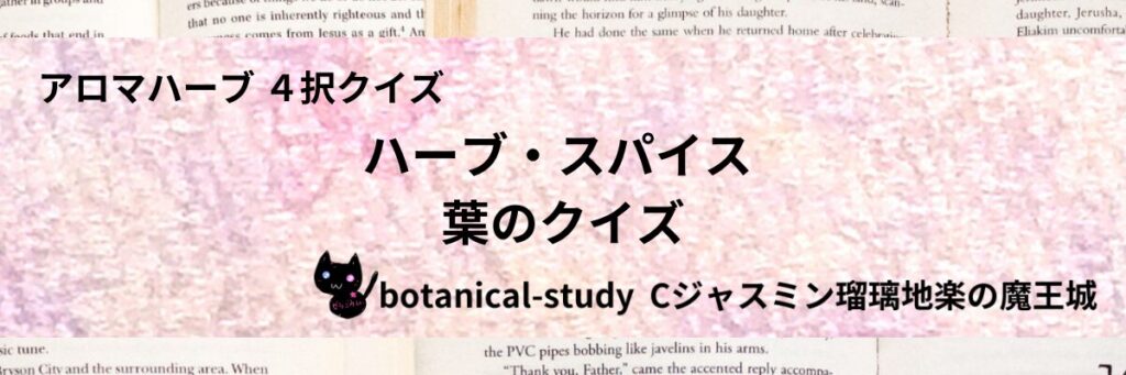 葉/ハーブ・スパイス/カテゴリー＠botanical-study