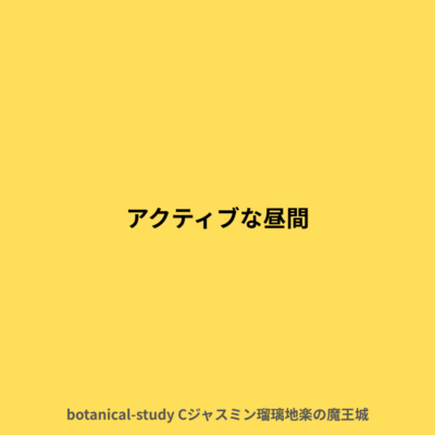 アクティブな昼間