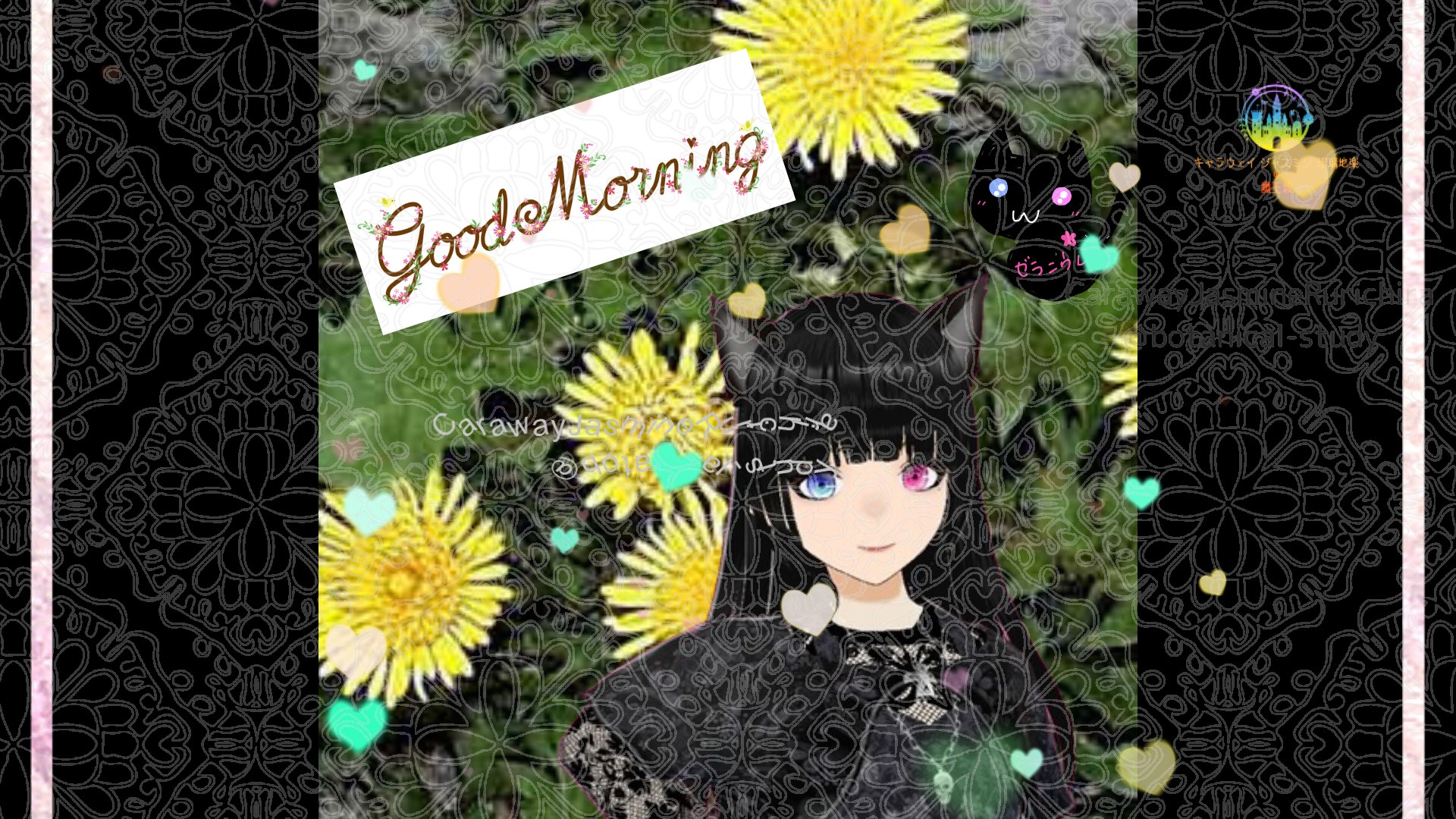 「タンポポ」とCジャスミン瑠璃地楽の今日の誕生花B-5月3日@botanical-study