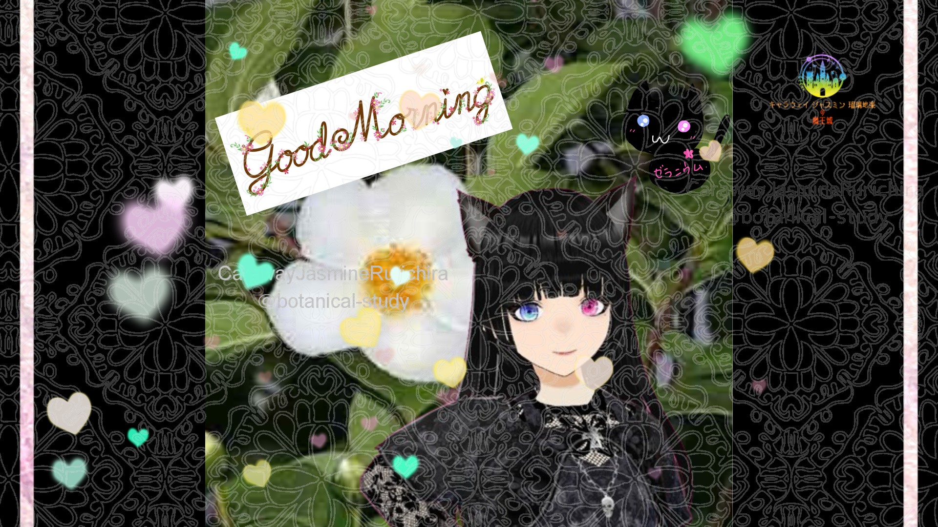 「ナツツバキ」とCジャスミン瑠璃地楽の今日の誕生花B-6月16日＠botanical-study