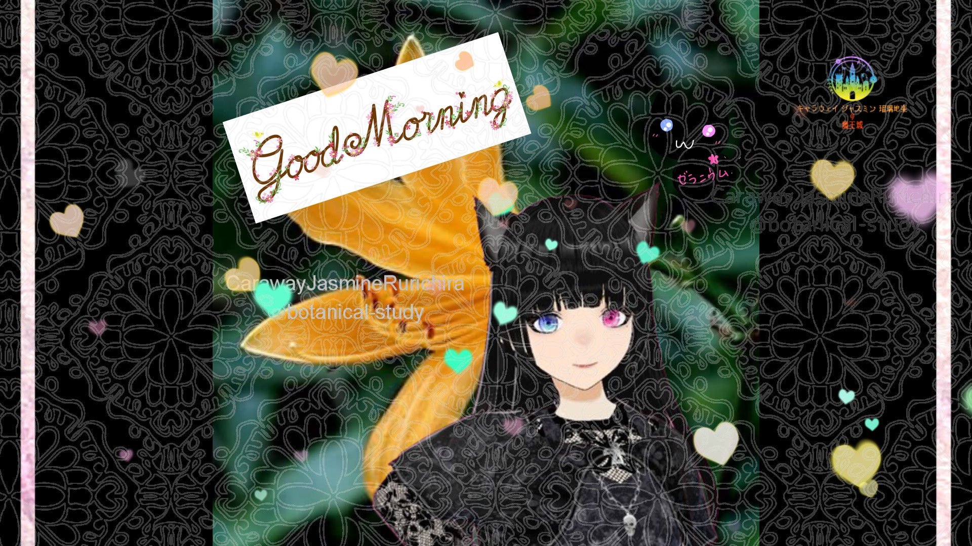 「ニッコウキスゲ」とCジャスミン瑠璃地楽の今日の誕生花B-6月4日＠botanical-study