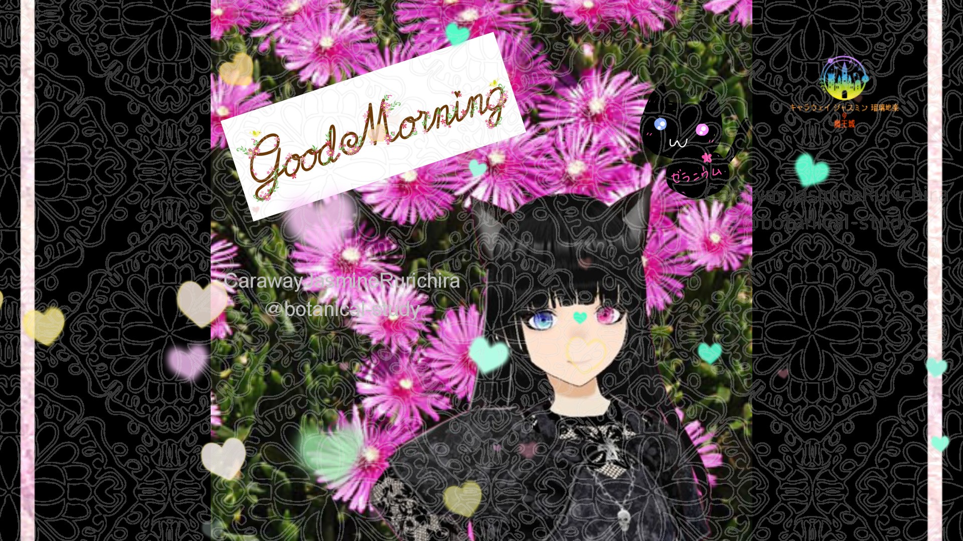 「マツバギク」とCジャスミン瑠璃地楽の今日の誕生花B-7月1日＠botanical-study