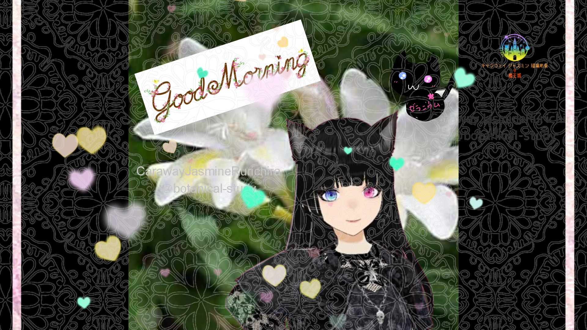 「フリージア」とCジャスミン瑠璃地楽の今日の誕生花B-8月20日＠botanical-study