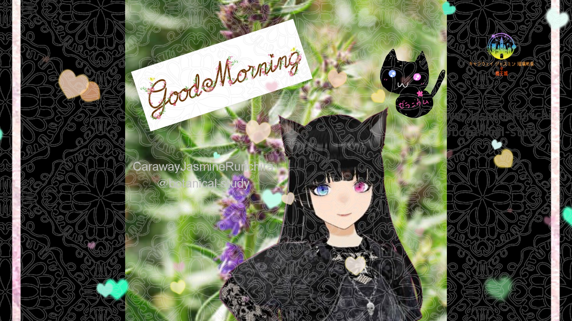 「ヒソップ」とCジャスミン瑠璃地楽の今日の誕生花B-9月10日＠botanical-study