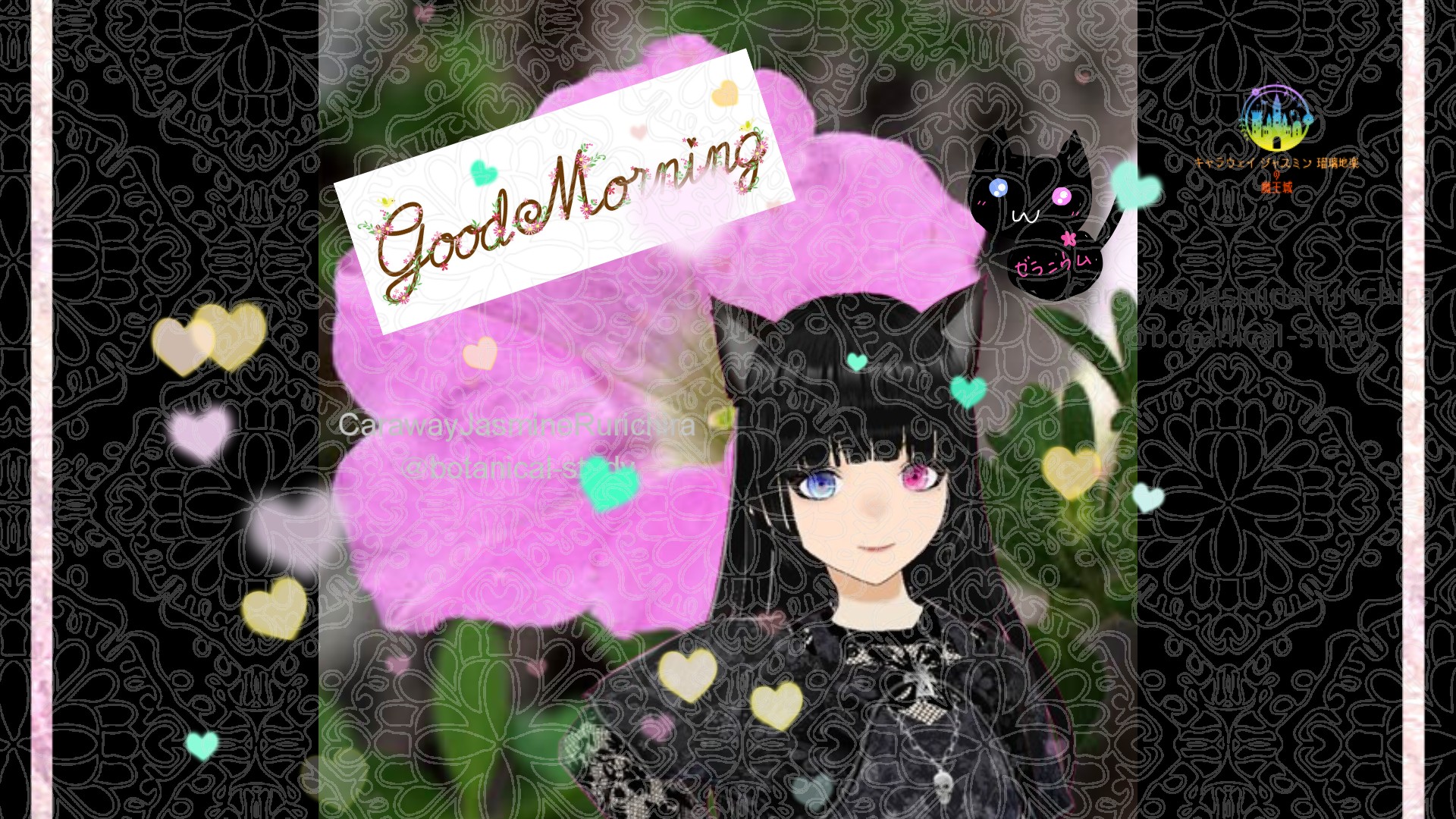 「ペチュニア」とCジャスミン瑠璃地楽の今日の誕生花B-9月25日＠botanical-study