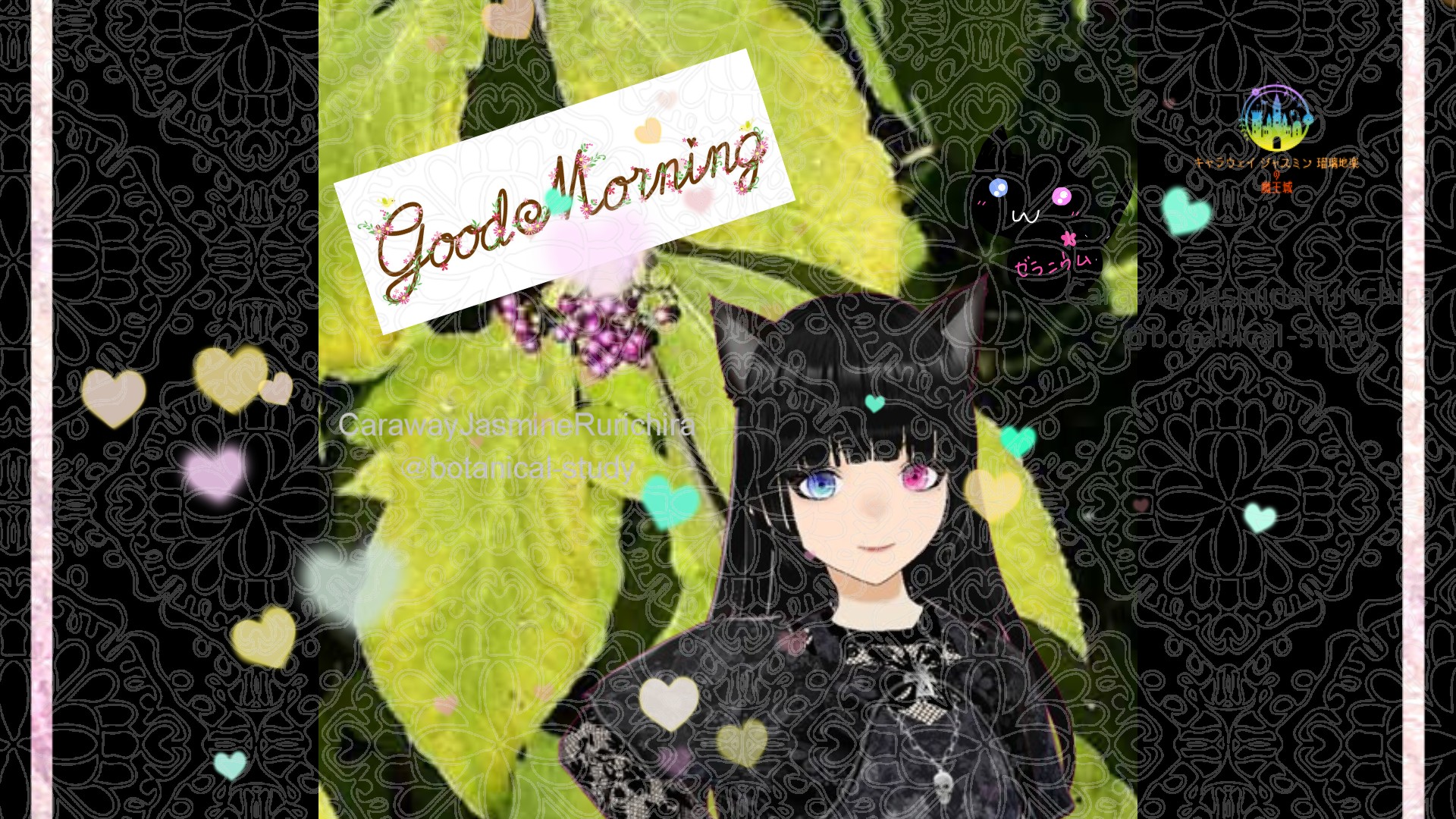 「ムラサキシキブ」とCジャスミン瑠璃地楽の今日の誕生花B-11月6日＠botanical-study