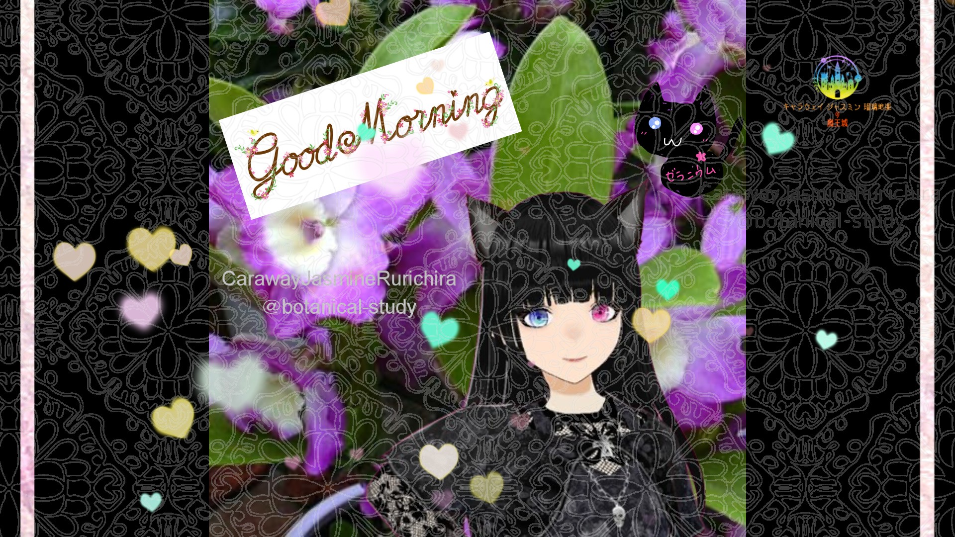 「デンドロビウム」とCジャスミン瑠璃地楽の今日の誕生花B-11月13日＠botanical-study