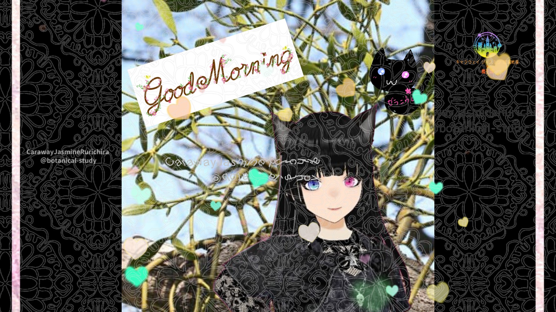 「ヤドリギ」とCジャスミン瑠璃地楽の今日の誕生花B-12月24日＠botanical-study