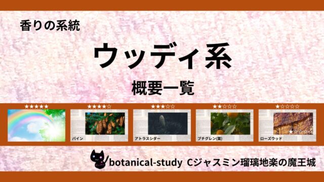 woody-essential-oils-list‐botanical-study