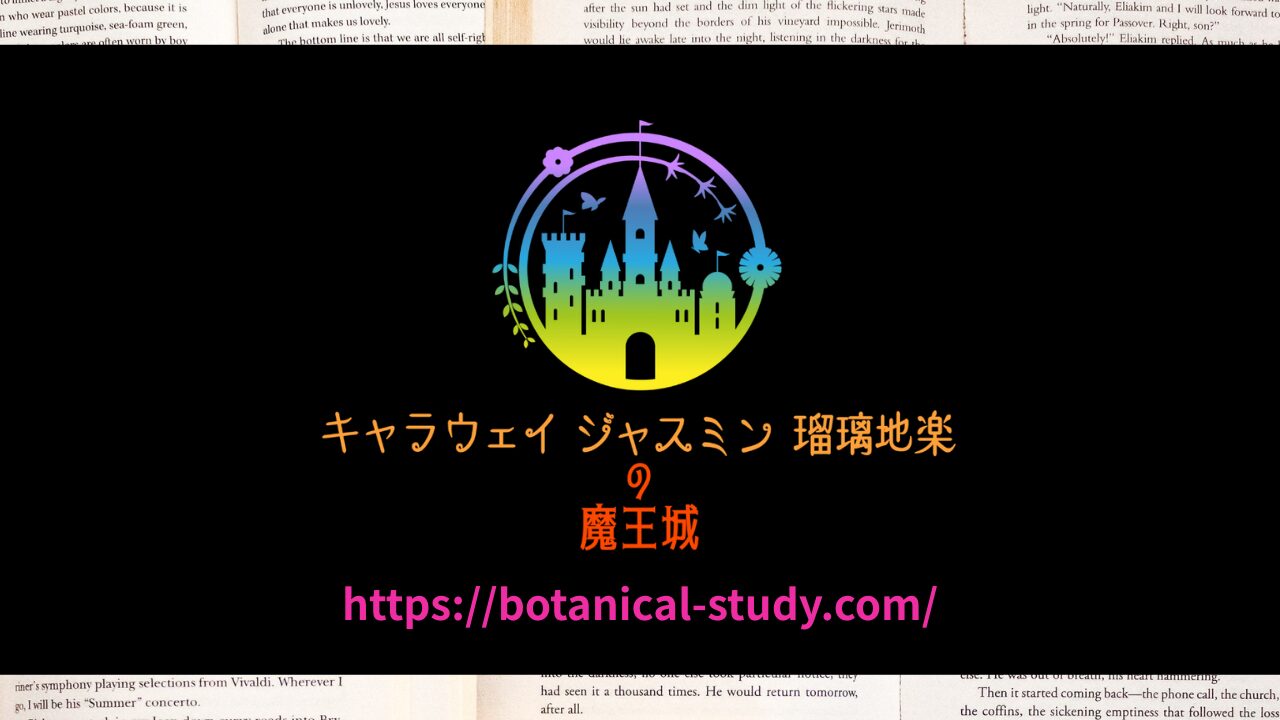 logo background black＠botanical-study