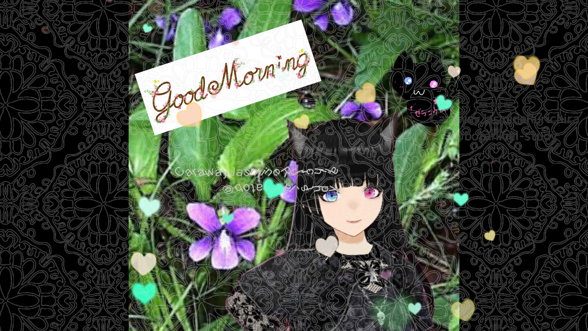 「スミレ」とCジャスミン瑠璃地楽の今日の誕生花B-1月6日＠botanical-study