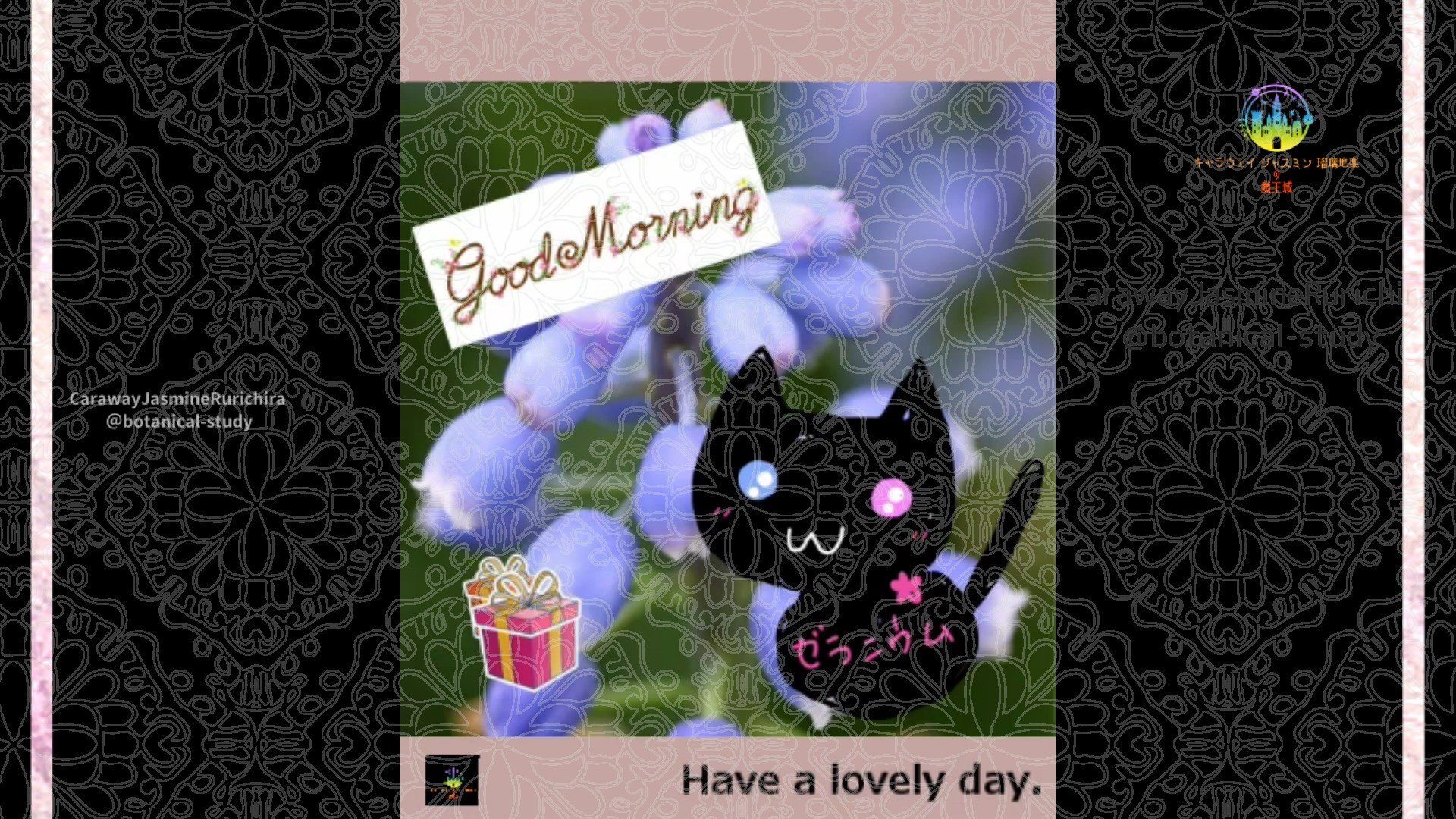 「ムスカリ」1月30日Rゼラニウム瑠璃地楽と今日の誕生花とおはようメッセージ＠botanical-study