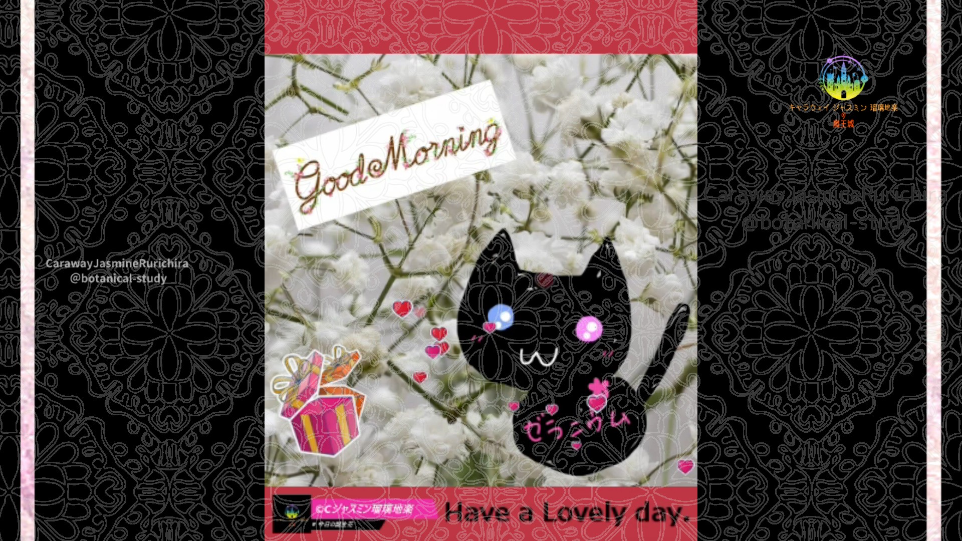 「」4月日Rゼラニウム瑠璃地楽と今日の誕生花とおはようメッセージ＠botanical-study